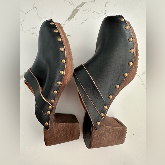 Bosabo Classic Camille Clog Leather Made in France SZ 9 - Picture 5 of 7